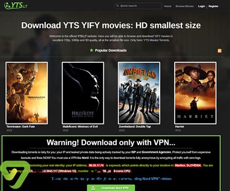 Les Meilleurs Film Torrent Sites Web YTS Proxy